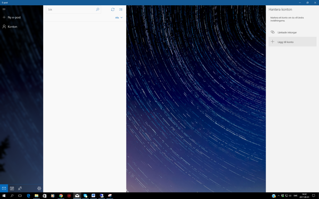 Windows 10 och rCloud Office Mail - steg 2